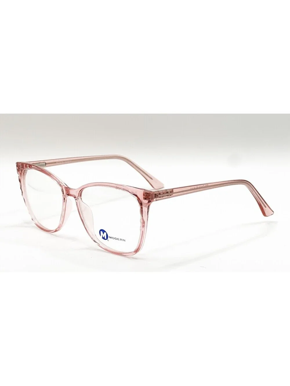 Modern Immense Pink Crystal Rectangle Authentic Eyeglass Frames 55-16-145